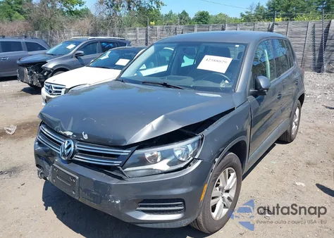 2012 Volkswagen Tiguan S z USA, uszkodzony, nr VIN WVGBV7AX2CW089971